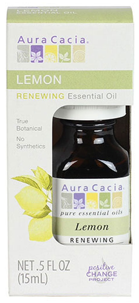 AURA CACIA Boxed Essential Oil - Lemon (15 ml)