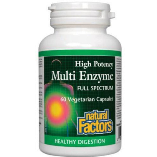 NATURAL FACTORS High Potency Multi Enzymes (60 caps)