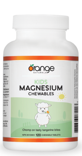 ORANGE NATURALS Kids Magnesium (50 mg - Tangerine - 120 tablets)