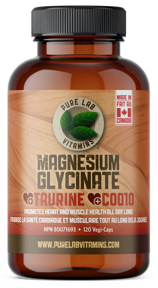 PURE LAB VITAMINS Magnesium+Taurine+CoQ10 (120 veg caps)