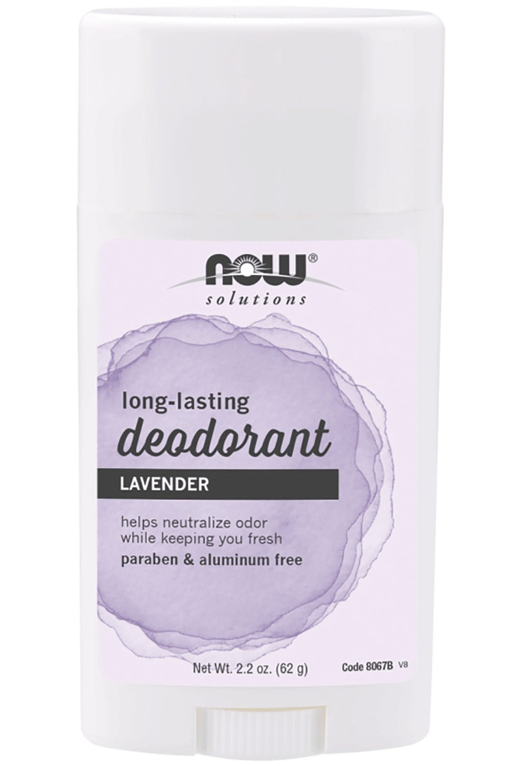 NOW Deodorant Stick (Long Lasting Lavender - 62 grams)