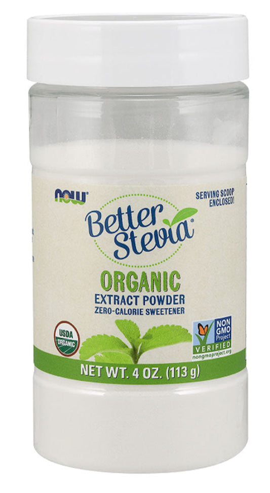 NOW Better Stevia Organic Stevia Powder (113 gr)