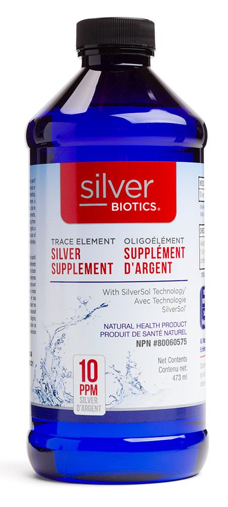 SILVER BIOTICS Silver Supplement 10ppm (473 ml)  SAVE - Short Dated (01/2026)