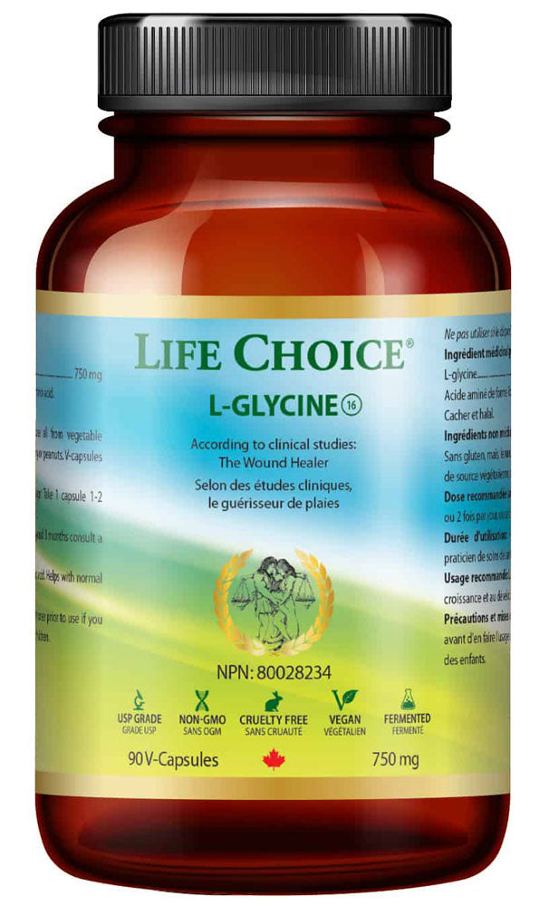 LIFE CHOICE L-Glycine 750 mg (90 veg caps)