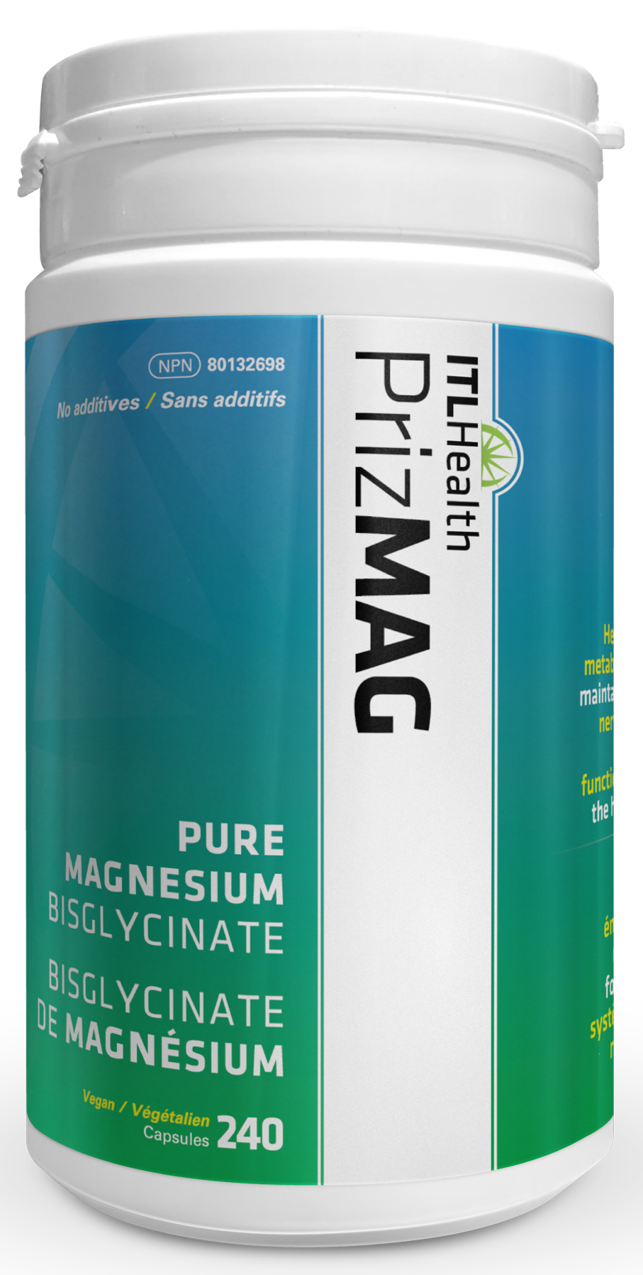 ITL HEALTH  PrizMAG Pure Magnesium Bisglycinate