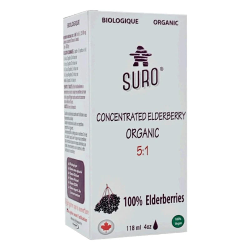 SURO Concentrated Elderberry Organic 5:1 118ML