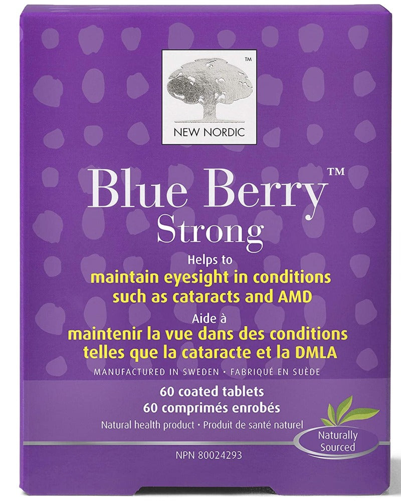 NEW NORDIC Blue Berry Strong (60 coated tabs)