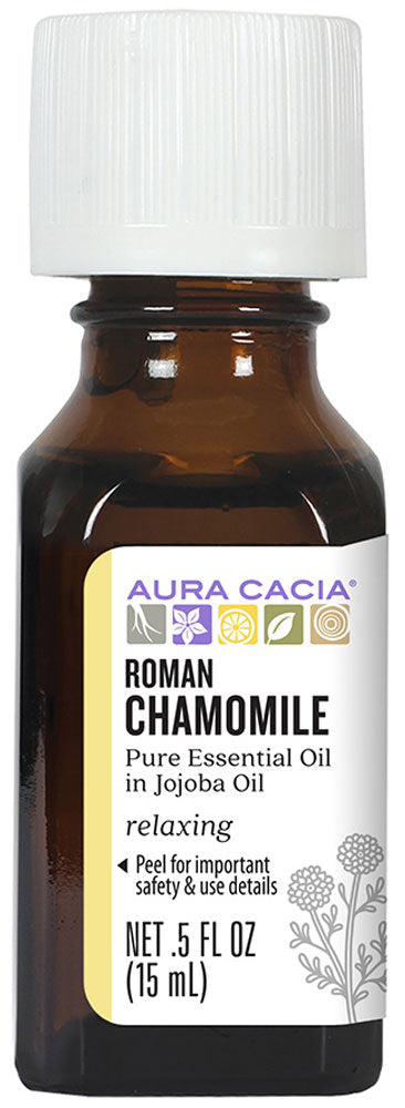 AURA CACIA Roman Chamomile in jojoba oil  (15 ml)