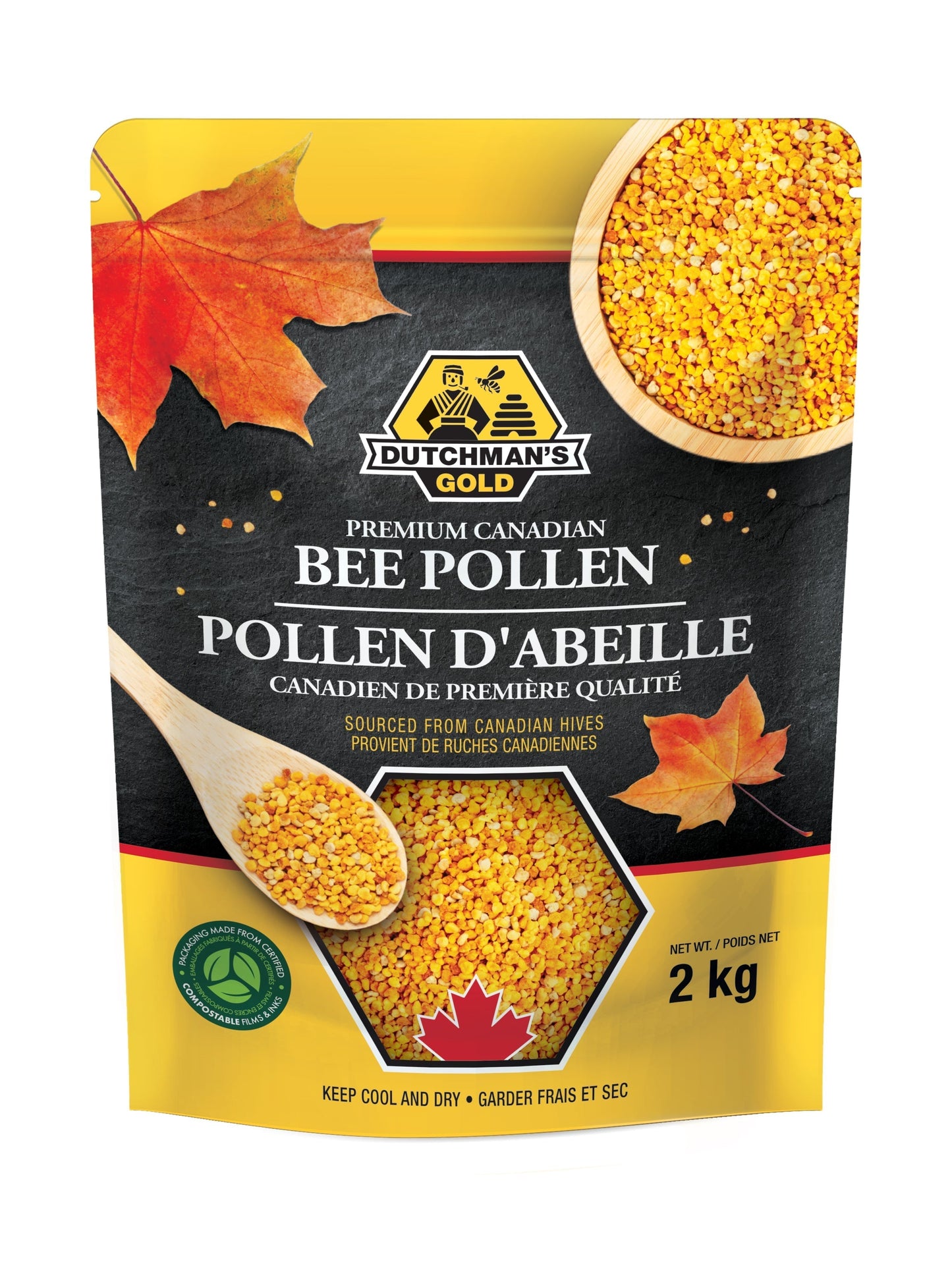 Premium Canadian Bee Pollen GranulesDUTCHMAN'S GOLD