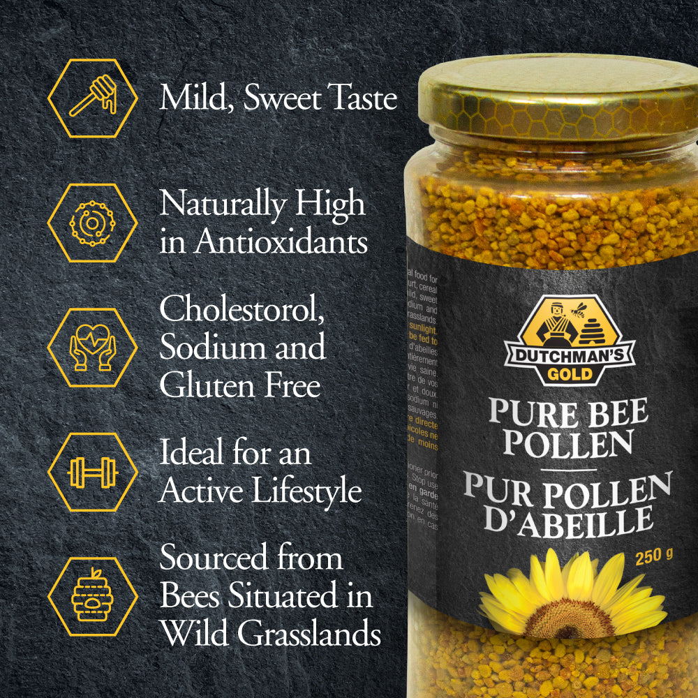 Premium Canadian Bee Pollen GranulesDUTCHMAN'S GOLD