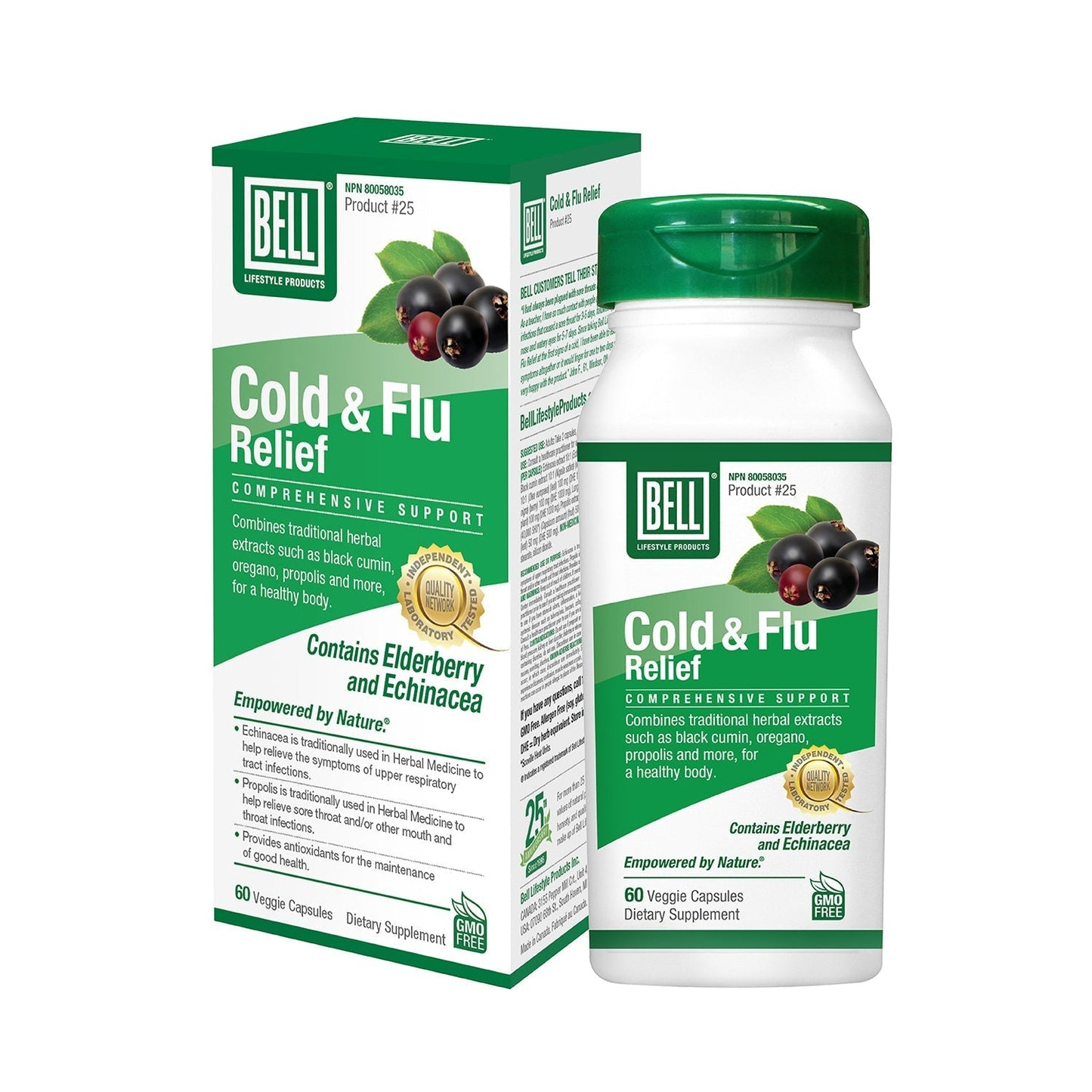 BELL Cold & Flu Relief™ (60 Capsules)