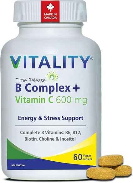 VITALITY Time Release B Complex + C 600 mg