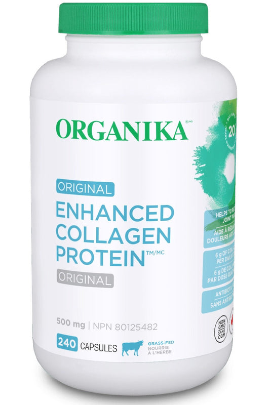 ORGANIKA Enhanced Collagen Protein (Bovine - 500 mg - 240 caps)