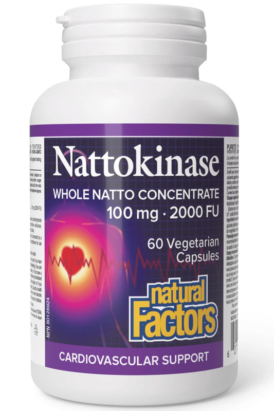 NATURAL FACTORS Nattokinase (100 mg - 60 veg caps)