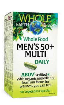 WHOLE EARTH & SEA Men's 50+ Daily Multi-Vitamin 90 Veggie Caps