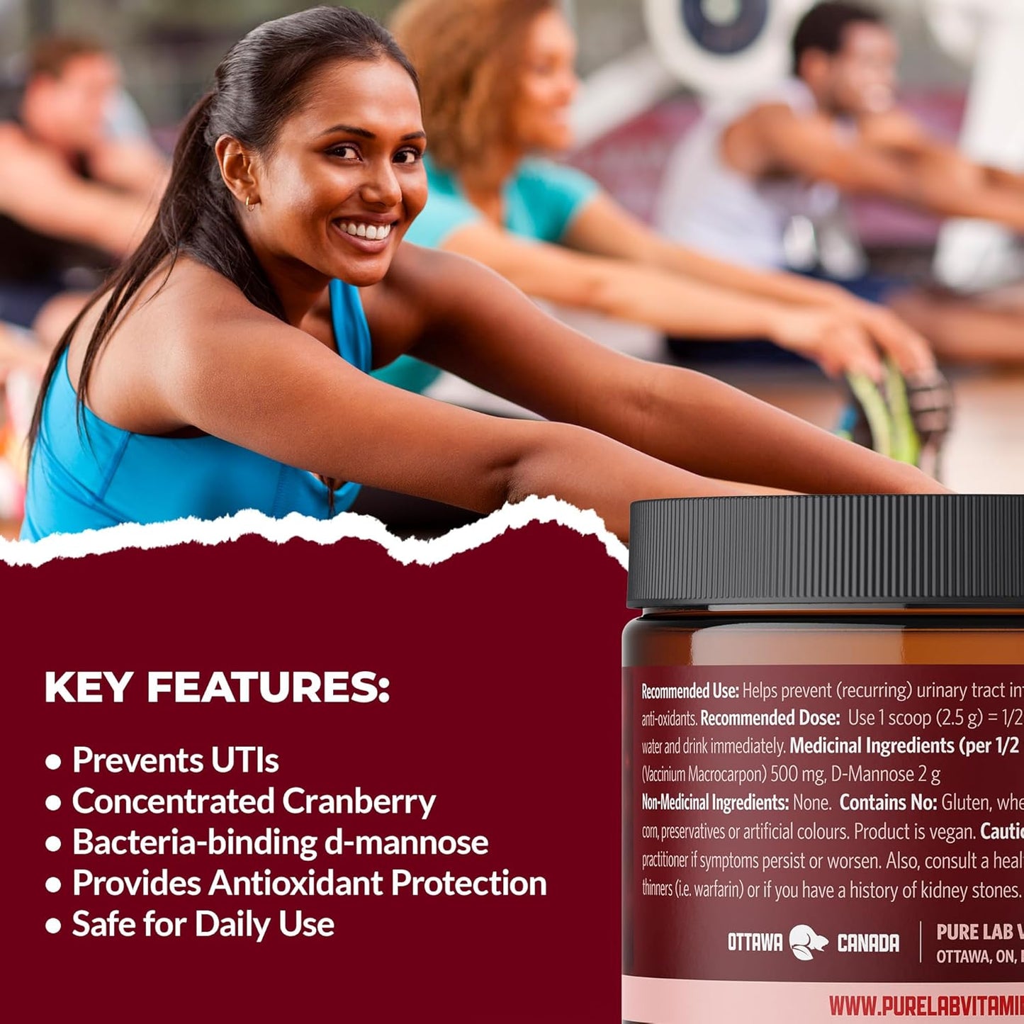 PURE LAB VITAMINS UTI Pure Powder - Additive Free (125 grams)