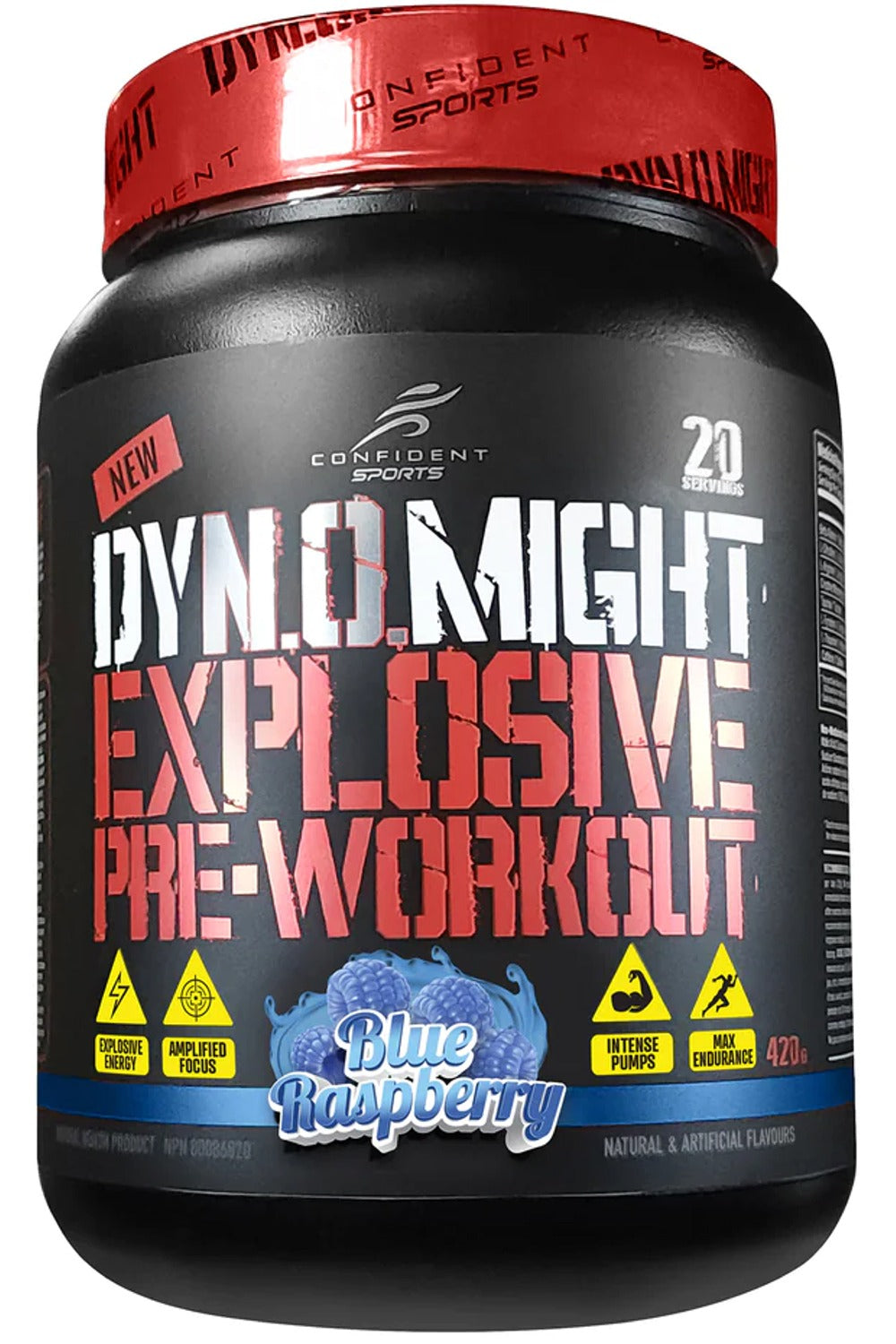 CONFIDENT SPORTS Dynomight (Blue Raspberry - 420 g)