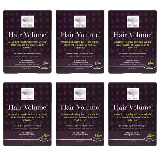 NEW NORDIC Hair Volume  (30 coated tabs) 6-Pack