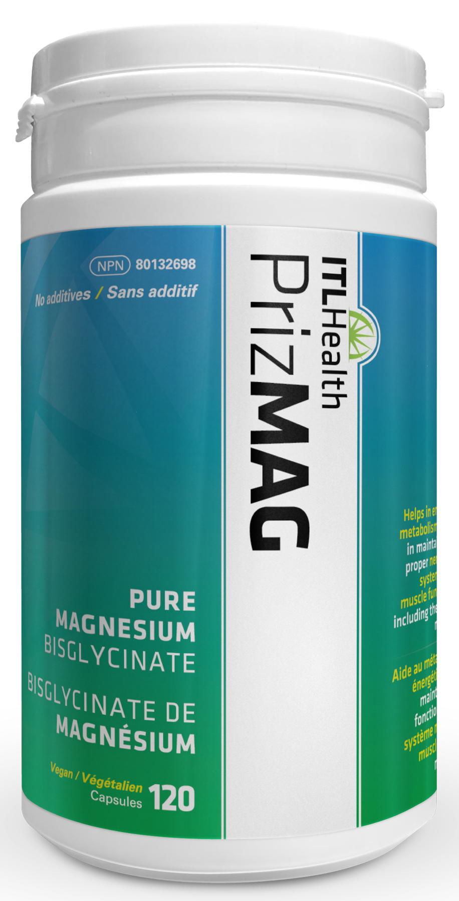 ITL HEALTH  PrizMAG Pure Magnesium Bisglycinate