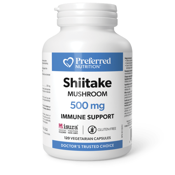 PREFERRED NUTRITION -  Shiitake Mushroom (500 mg - 120 vcaps)