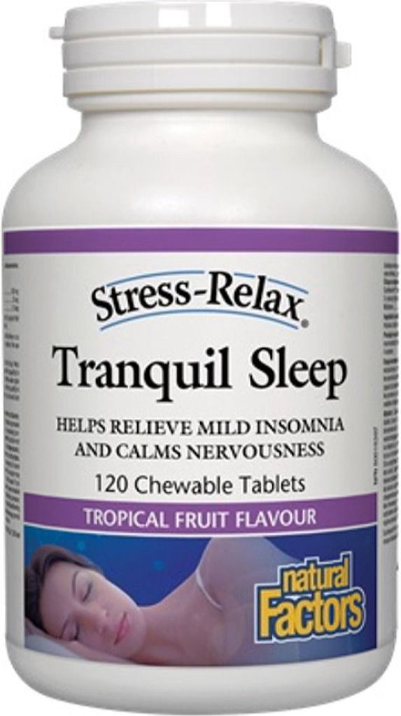 NATURAL FACTORS STRESS RELAX Tranquil Sleep (120 chews)