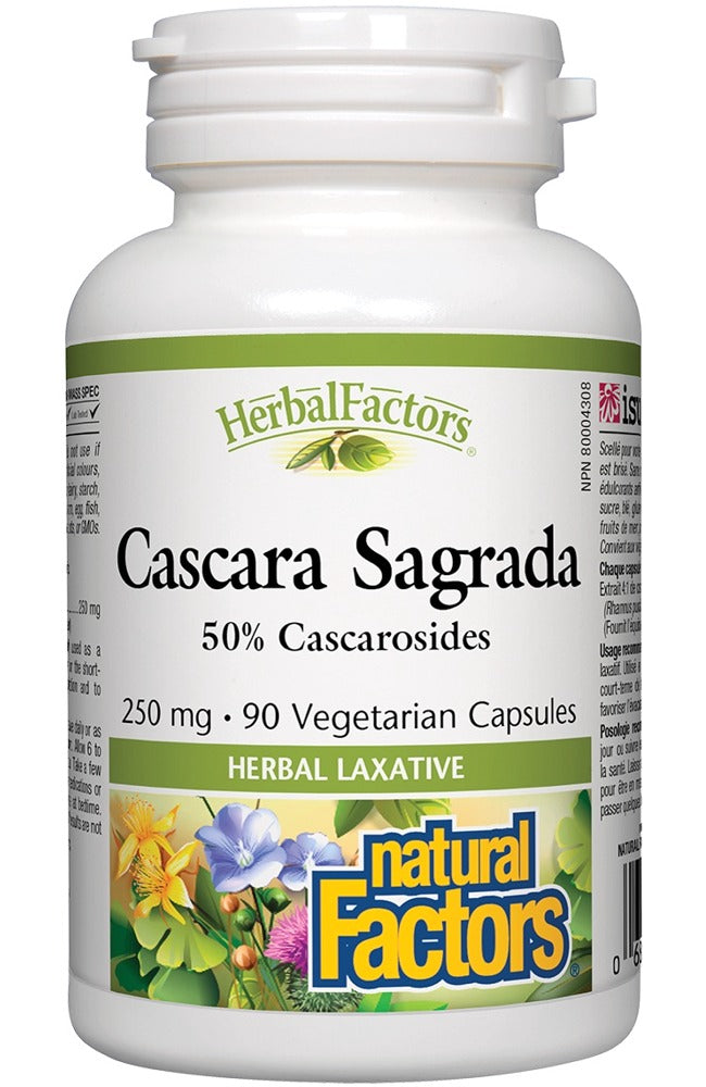 HERBAL FACTORS Cascara Sagrada (250mg - 90 caps)