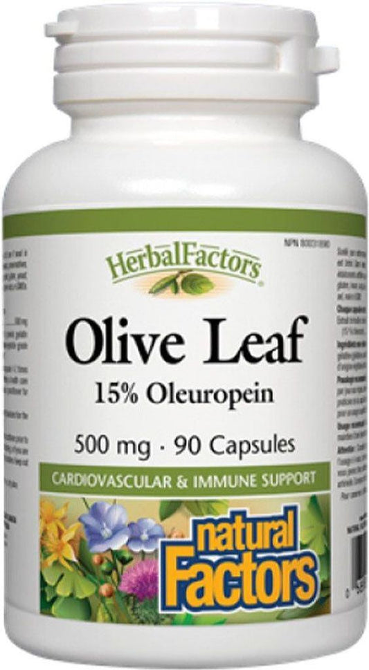 HERBAL FACTORS Olive Leaf ( 500 mg - 90 caps )