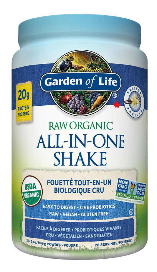 GARDEN OF LIFE Raw Organic All-In-One Shake (Vanilla - 969 gr)