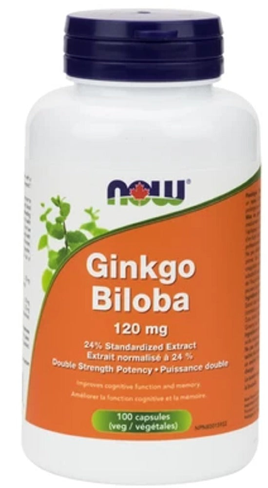 NOW Ginko Biloba (120 mg - 100 veg caps)