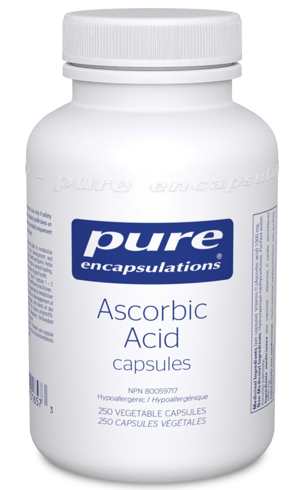 PURE ENCAPSULATIONS Ascorbic Acid  (250 veg caps)