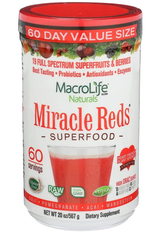 MACROLIFE NATURALS Miracle Reds Superfood (60 Servings)