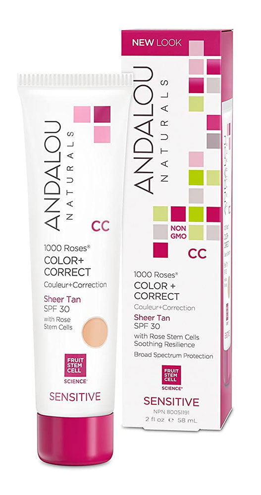 ANDALOU NATURALS 1000 Roses CC Sheer Beige SPF 30  (58 ml)