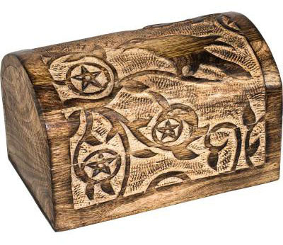 KHEOPS Wood Raven Treasure Chest (7.5'' X 4.75?)